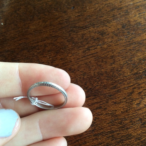 PLATINUM Wedding Band Ring Size 5 - Picture 4 of 8